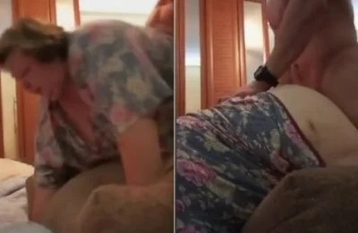 "Ваня, мне больно!" – Внук нагнул бабушку раком и выебал в жопу